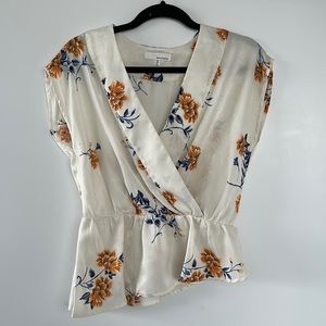 June & Hudson sleeveless floral blouse